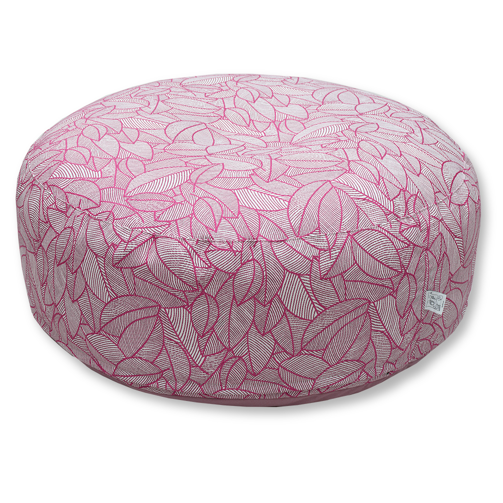 pouf ioli pink flowers